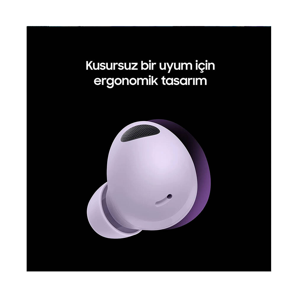 Samsung Galaxy Buds 2 Pro SM-R510NLVATUR TWS Mor Kulak İçi Bluetooth Kulaklık - 4