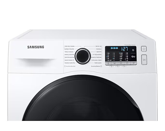 Samsung WD90TA046BE1AH Air Wash 1400 Devir 9 kg / 6 kg Kurutmalı Çamaşır Makinesi - 2